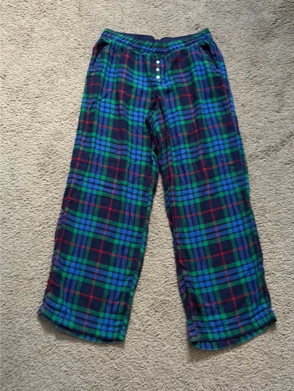 Women’s Green & Blue Plaid Pajama Pants